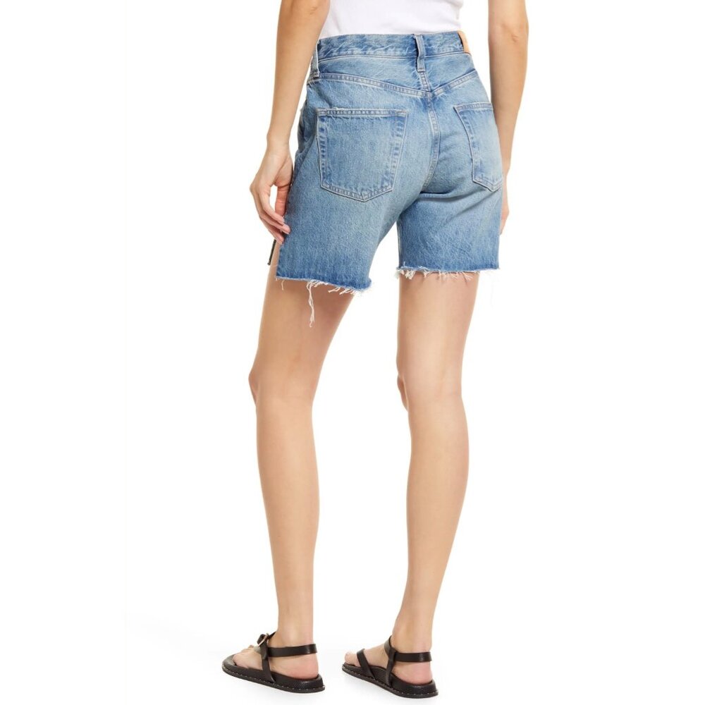 Edwin Cai Blue Denim Shorts Corsica Side Slits Size 28